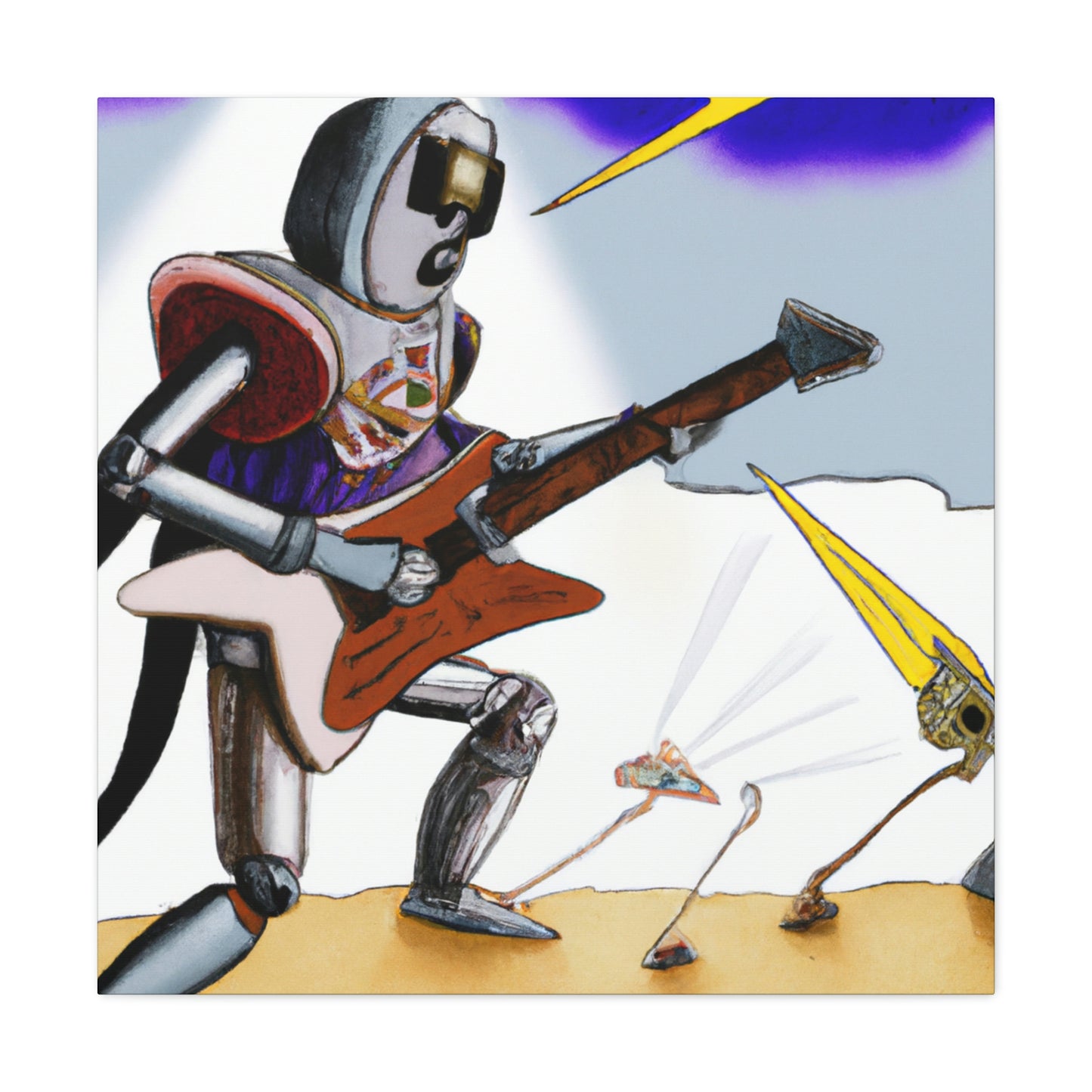 "Guitar Hero: Time Warp Showdown" - The Alien Canva