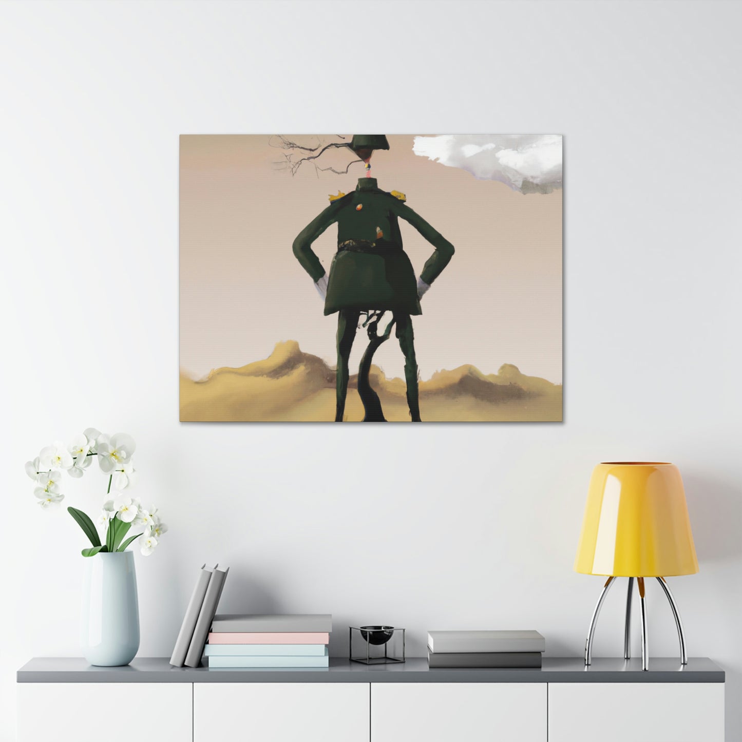 "Courage Against Despair: A Soldier's Triumph" - The Alien Canva