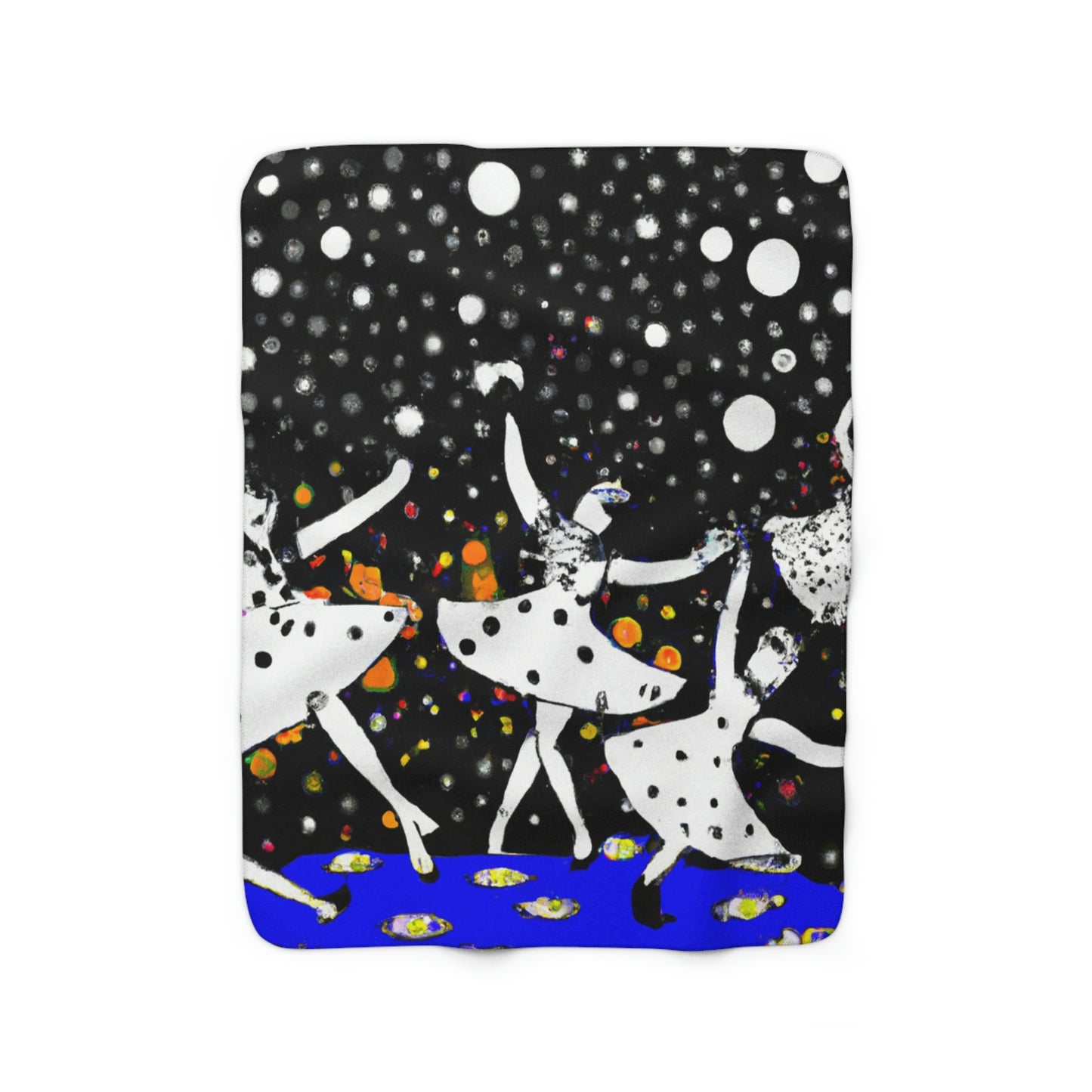 Twinkling Starlight Dance of the Fairies - The Alien Sherpa Fleece Blanket