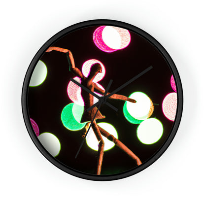 "Dancing in a Starry Shower". - The Alien Wall Clock