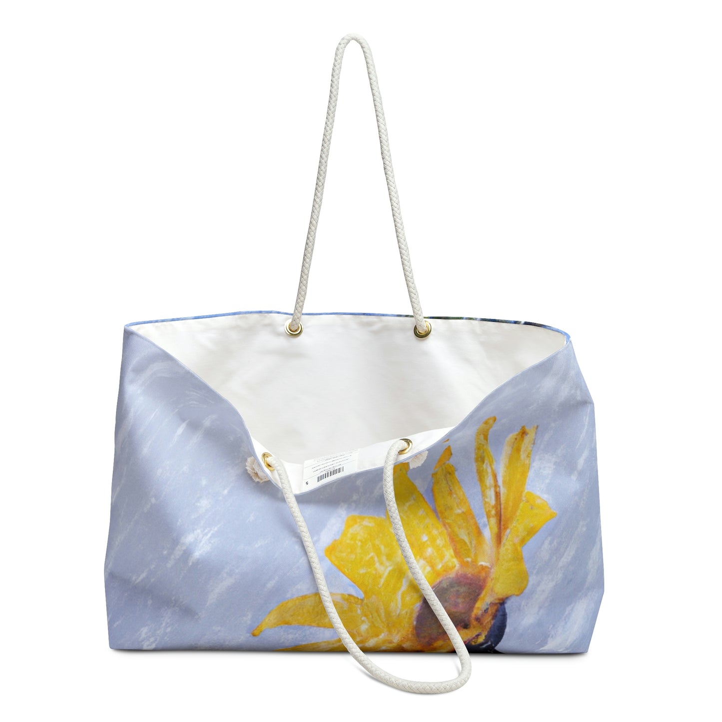 "A Burst of Color in the Glistening White: The Miracle of a Flower Blooms in a Snowstorm" - The Alien Weekender Bag