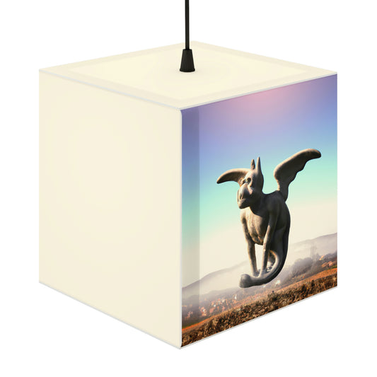 "Alone on the Hilltop: The Tale of a Solitary Gargoyle" - La lámpara Alien Light Cube