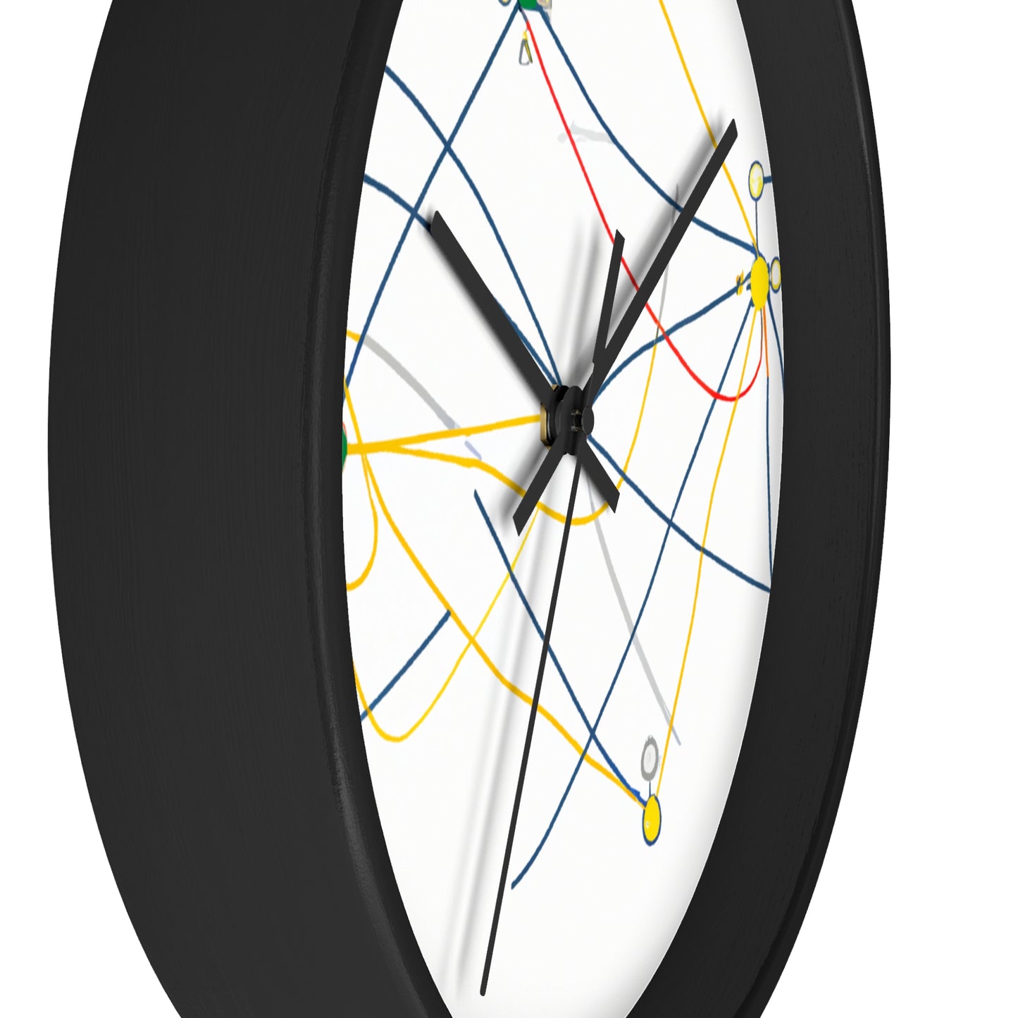 "Explorando la topología dinámica: visualización ingeniosa de una estructura de red". - El reloj de pared alienígena