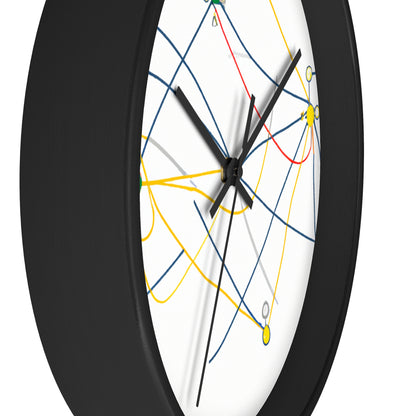 "Explorando la topología dinámica: visualización ingeniosa de una estructura de red". - El reloj de pared alienígena