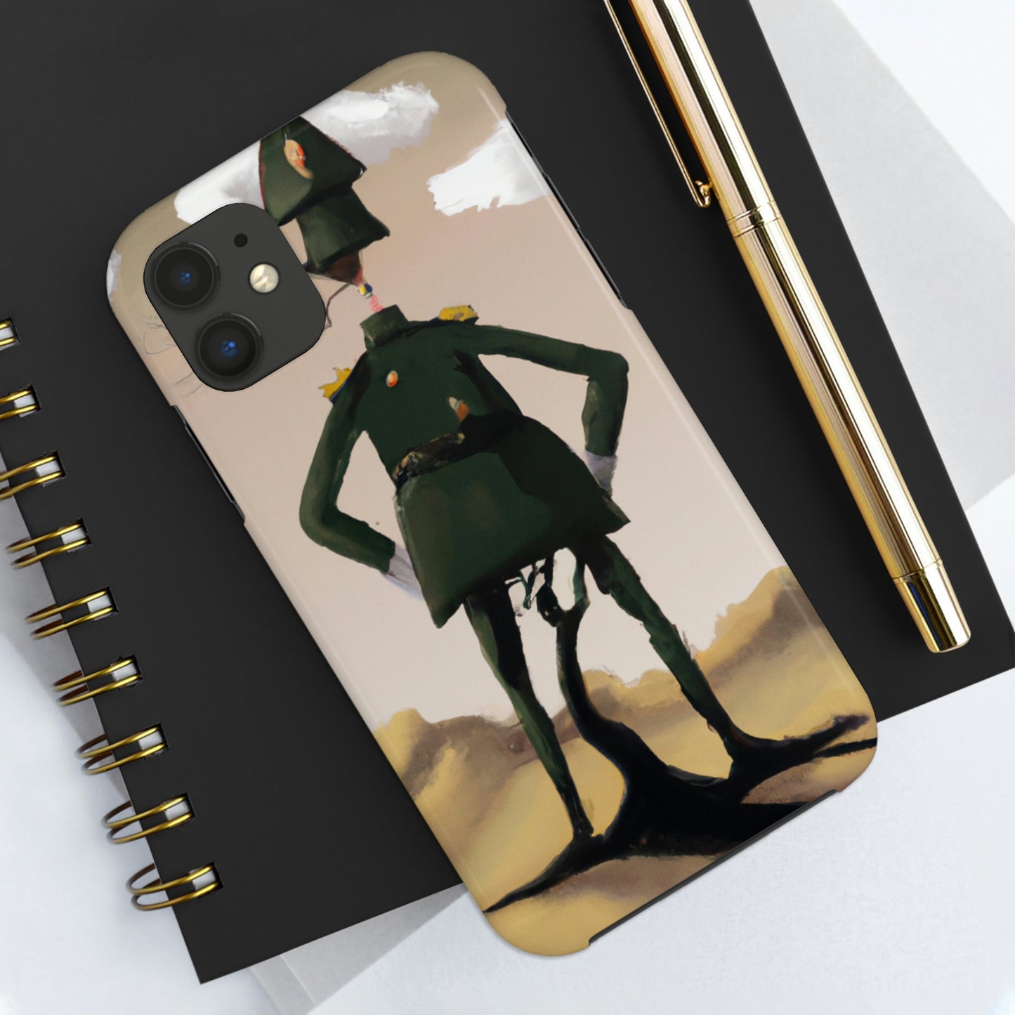 "Courage Against Despair: A Soldier's Triumph" - The Alien Tough Phone Cases