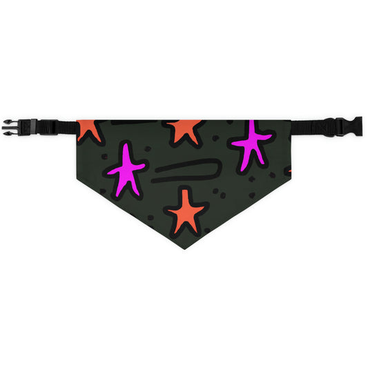 „Abandoned in the Glittering Night Sky“ – Das Alien-Haustier-Bandana-Halsband