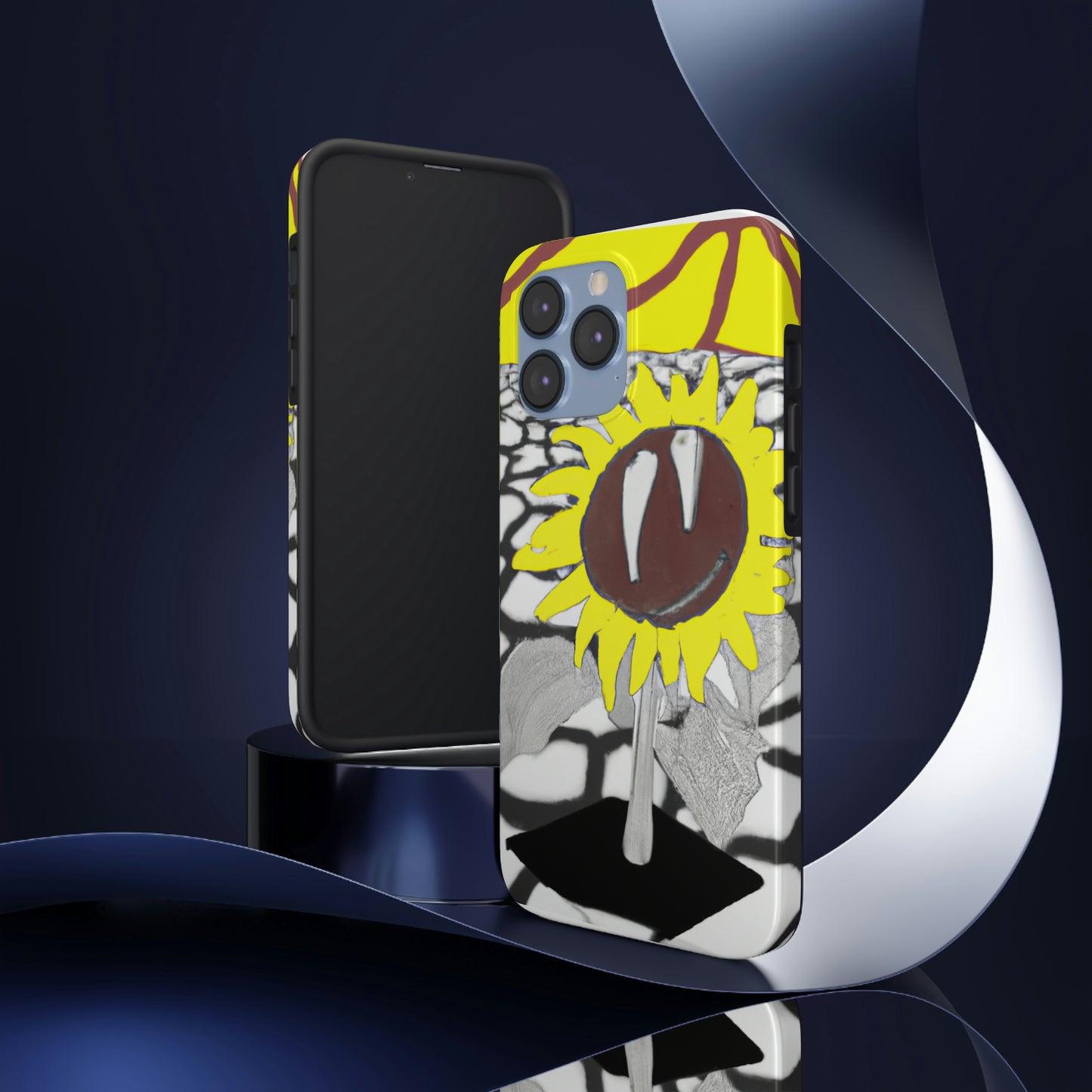 "A Sunflower Withering on a Parched Field" - The Alien Tough Phone Cases