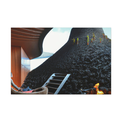 "Volcanic Home Design: Creating a Livable Space Inside a Volcano" - The Alien Canva