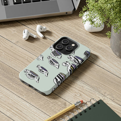 "Eine schnurrende, kostbare Teeparty-Parade" - Die Alien Tough Phone Cases