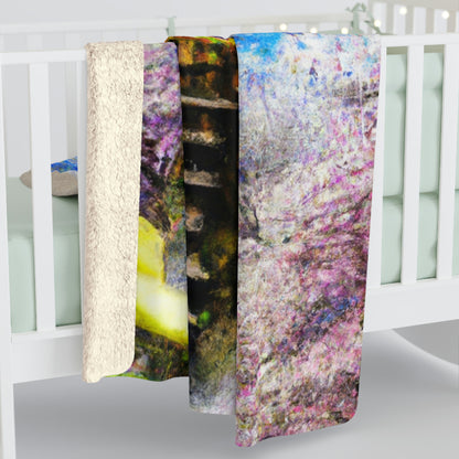 "Forgotten Secrets of the Springtime Forest" - The Alien Sherpa Fleece Blanket