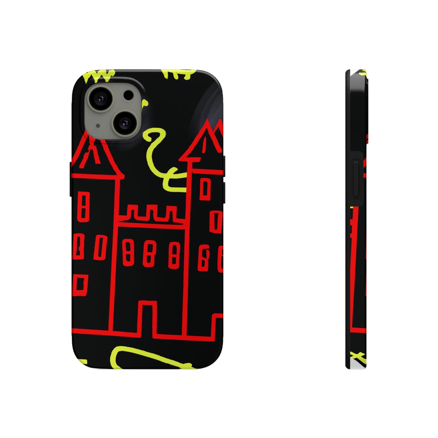 "Una sombra embrujada: Los oscuros secretos del viejo castillo en una noche sombría" - The Alien Tough Phone Cases