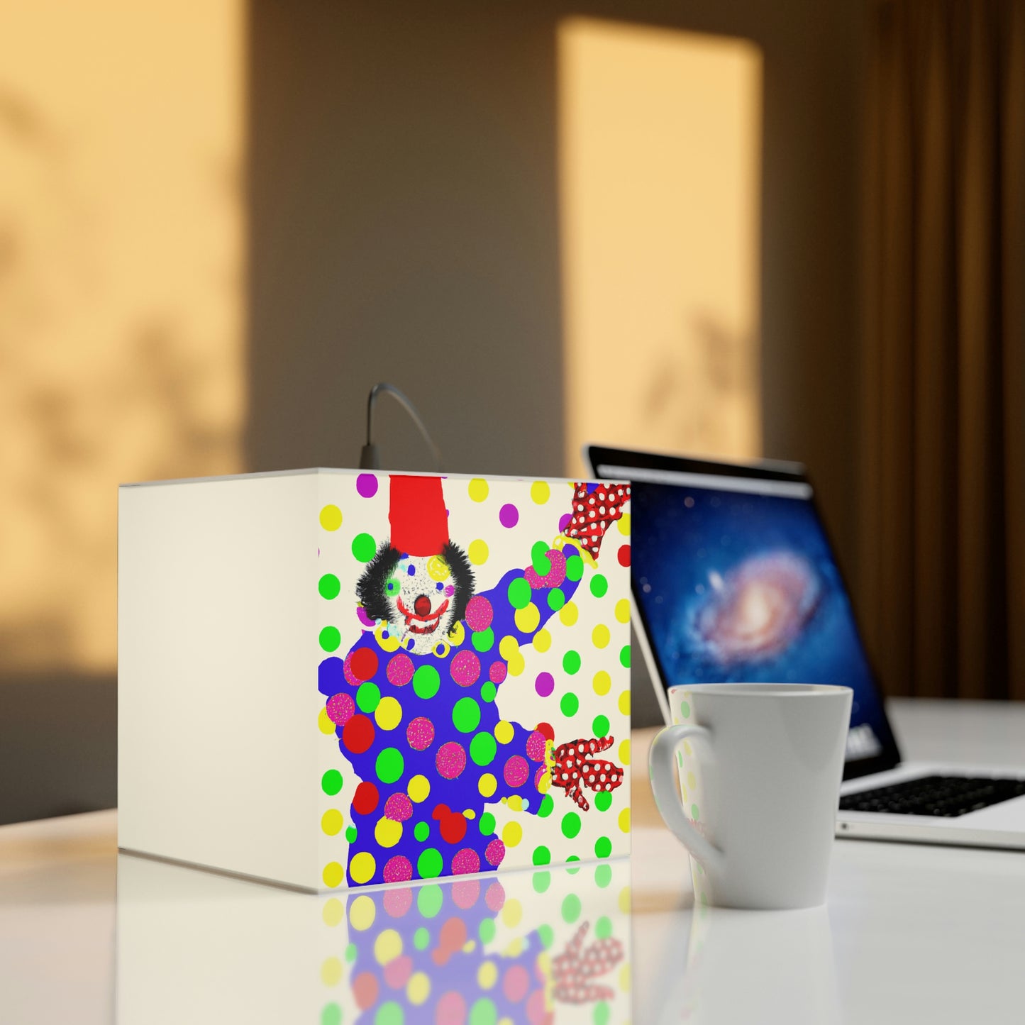 "Clowning Around in the Cold: A Winter Glove Story" - The Alien Light Cube Lamp