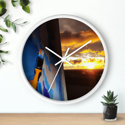 "Calma después de la tormenta" - El reloj de pared alienígena