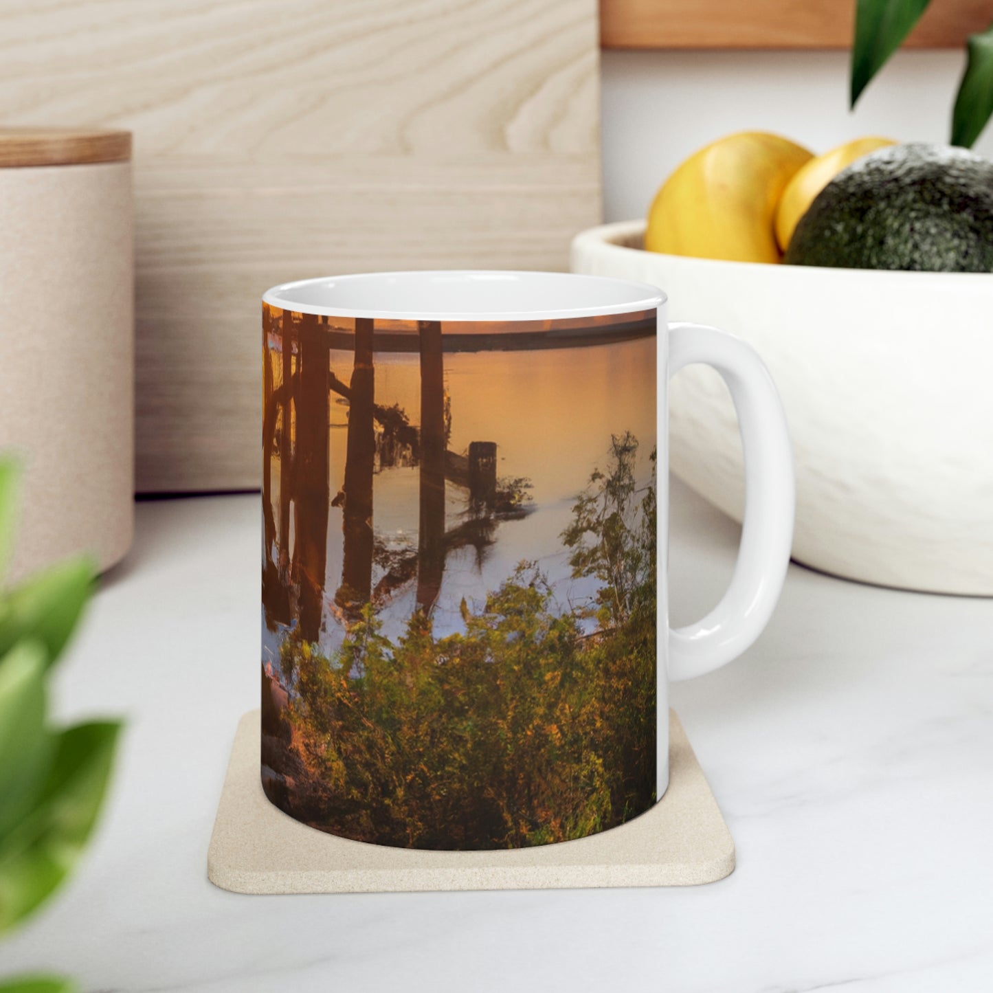 "Amanecer Eterno" - Taza de Cerámica Alienígena 11 oz