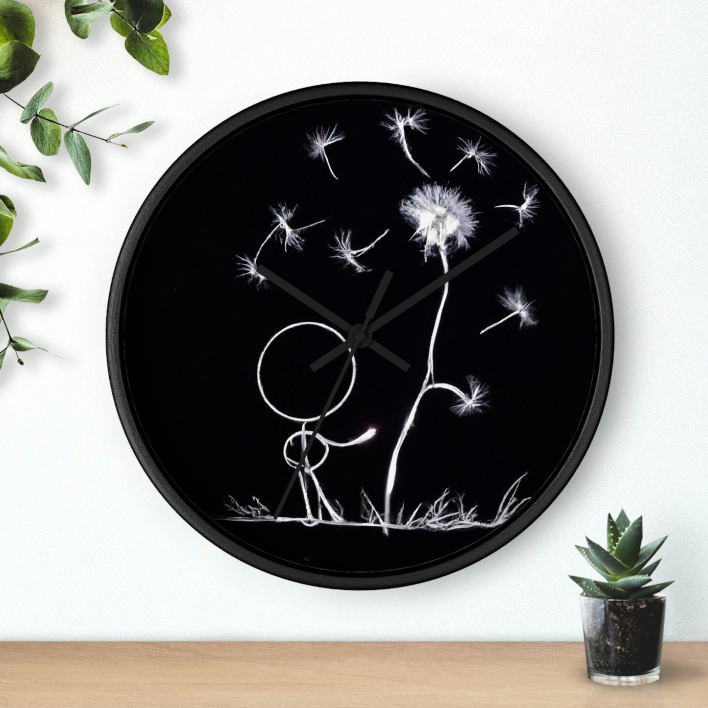 "A Dandelion Flicker in the Midnight Breeze" - The Alien Wall Clock