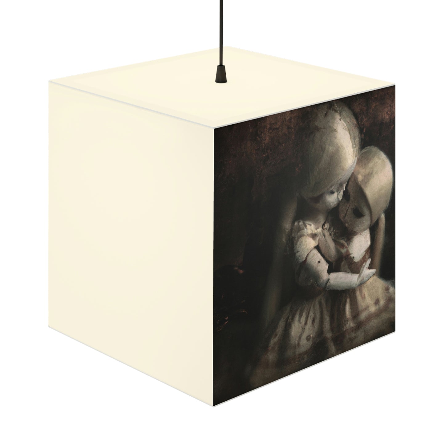 "A Melancholy Tango of Two Dolls" - The Alien Light Cube Lamp