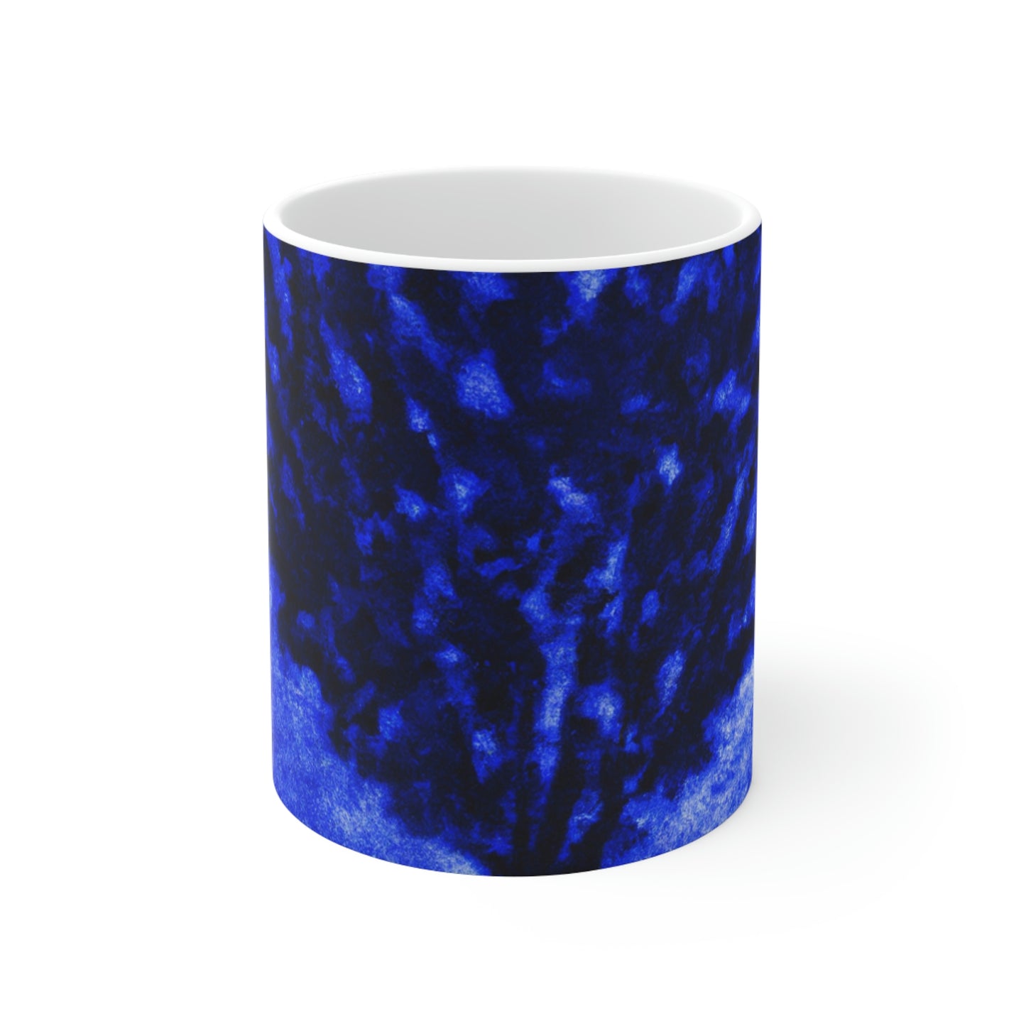 "A Lone Blue Tree in the Moonlight Field" - Taza de cerámica The Alien 11 oz