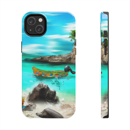 "Caribbean Fiesta on the Beach - A Digital Exploration of Mexican Culture" - The Alien Tough Phone Cases