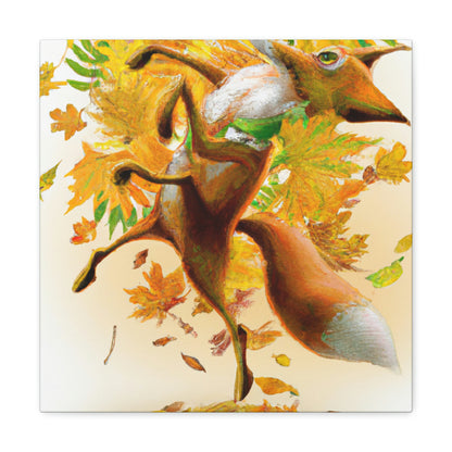 "Autumnal Adventure: A Fox's Mischief" - The Alien Canva