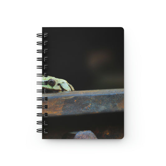 "A Tad Too Far: The Tale of a Train-Stuck Frog." - The Alien Spiral Bound Journal