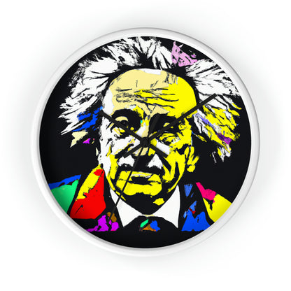 "Albert Einstein: A Pop Art Portrait" - The Alien Wall Clock