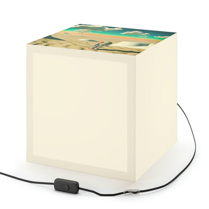 "A Strayed Astronaut: Alone on a Forlorn Planet" - The Alien Light Cube Lamp