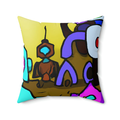 "Ein Spektrum versklavter Maschinen" - Das Alien Square Pillow