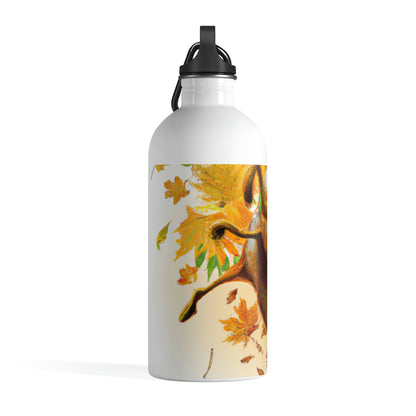 "Autumnal Adventure: A Fox's Mischief" - The Alien Stainless Steel Water Bottle