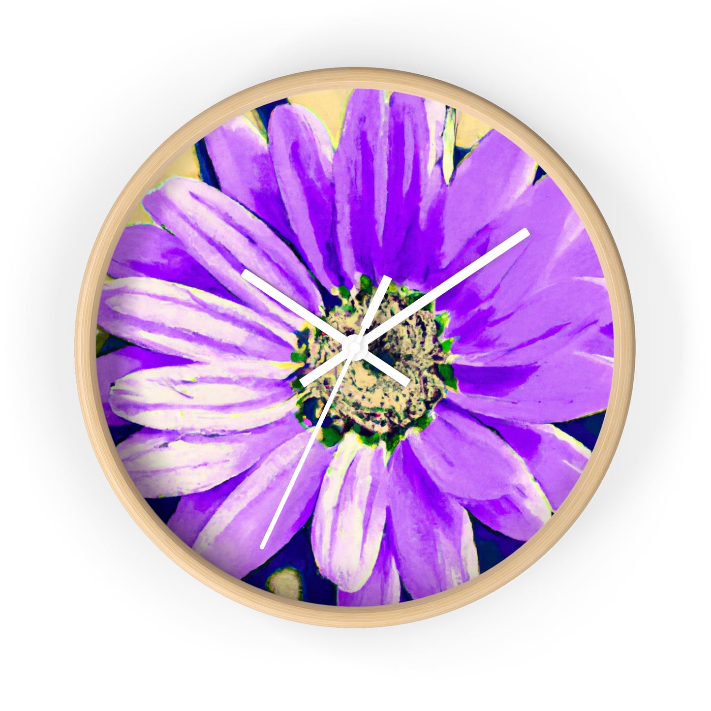 Purple Petals Popping: Create an Eye-Catching Daisy-Rose Fusion - The Alien Wall Clock