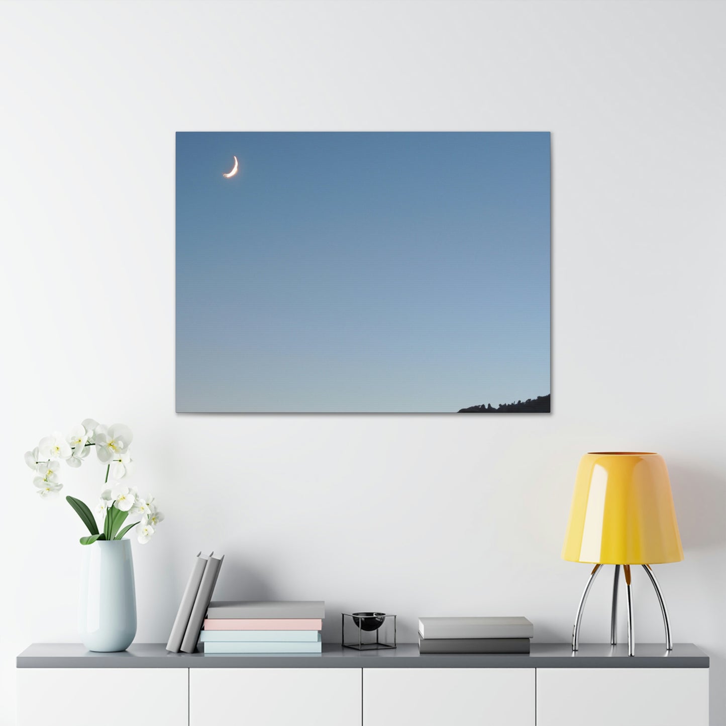 The Crescent Moon in Winter's Shadow - The Alien Canva