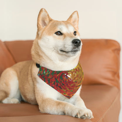 "Remolino otoñal" - El collar de bandana para mascotas alienígenas