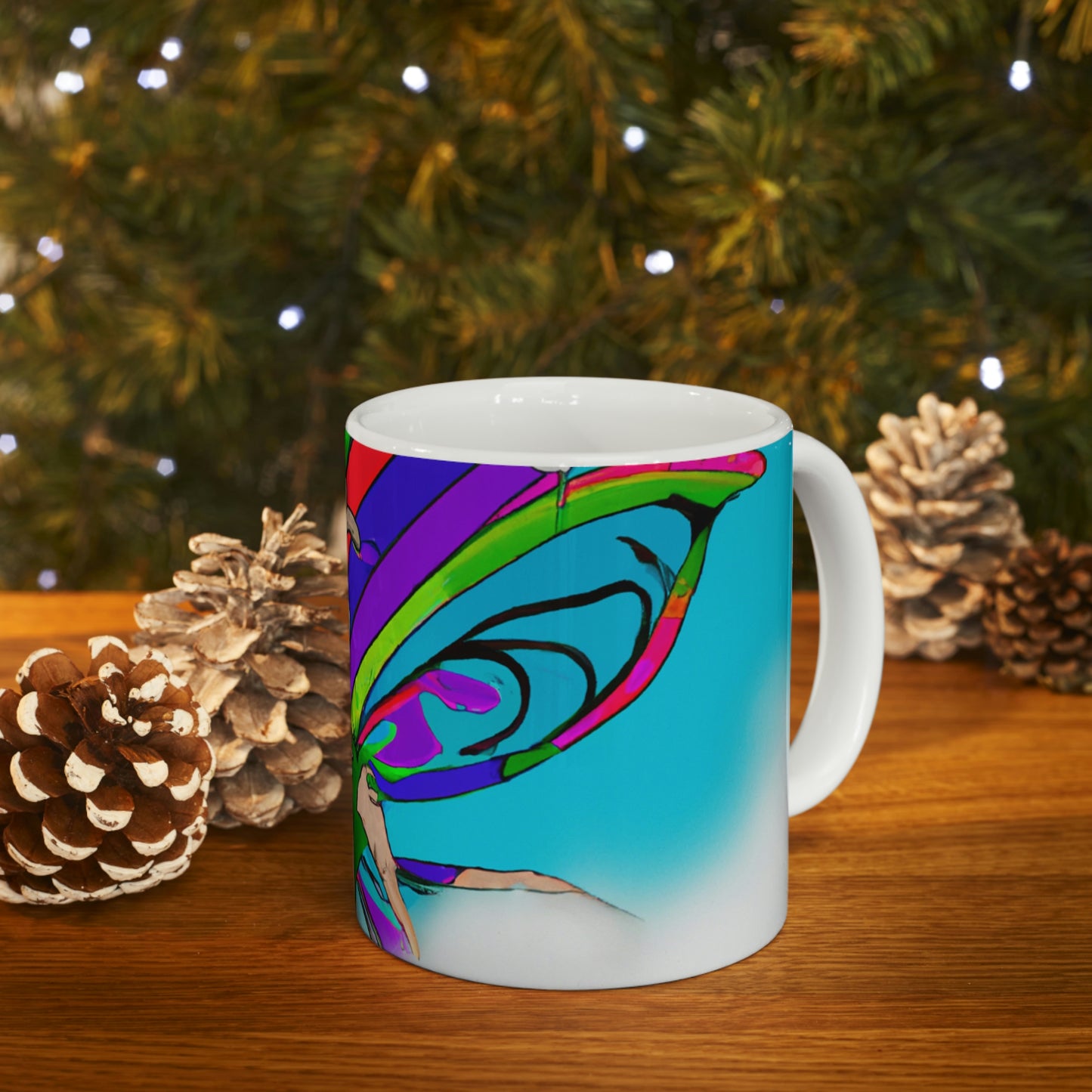 Rainbow Mischief Fairy - The Alien Ceramic Mug 11 oz