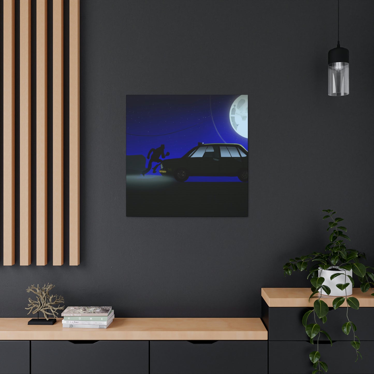 "Die Kunst des Moonlight Joyriding" - The Alien Canva