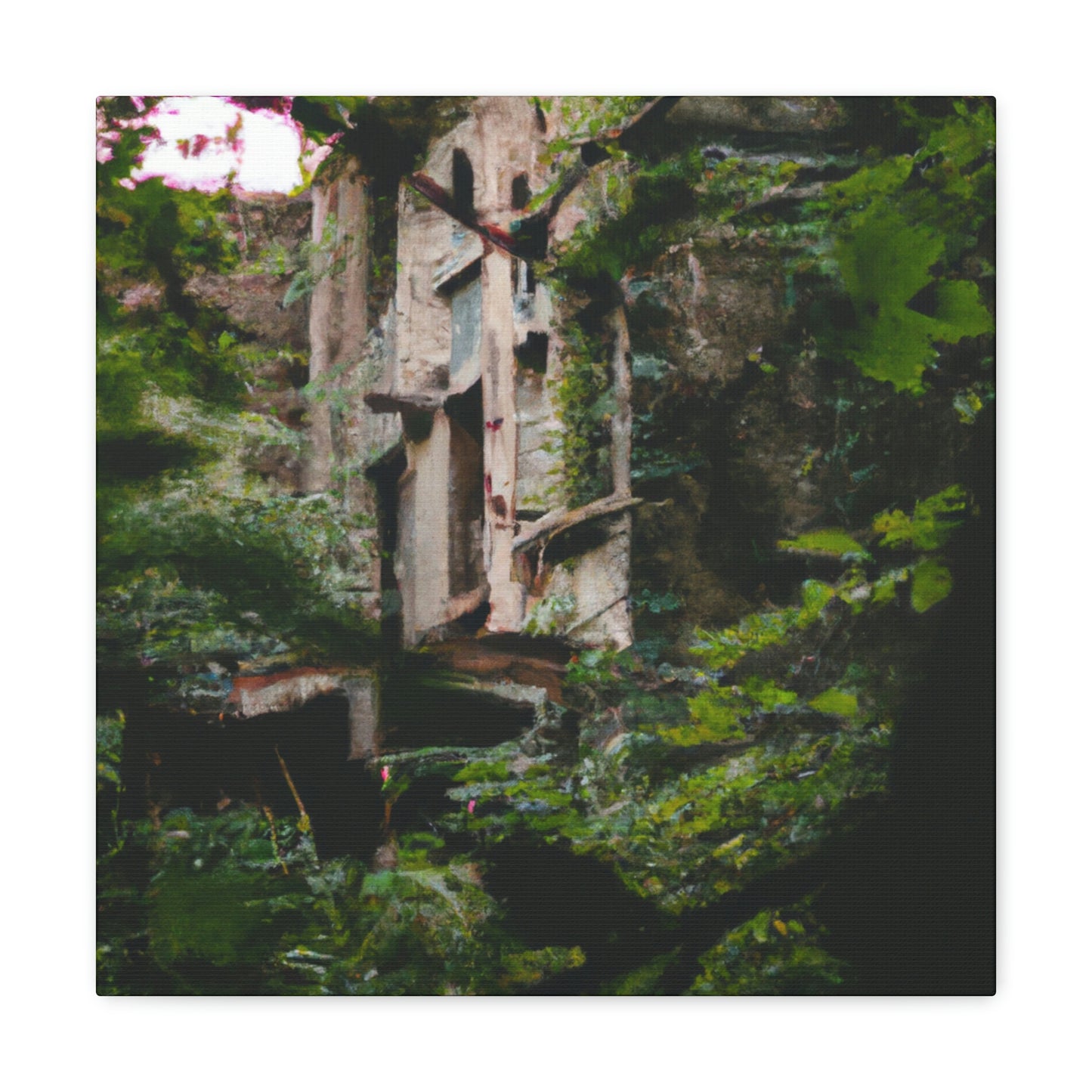 "The Forgotten City in the Forest" - The Alien Canva