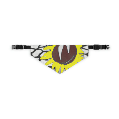 "A Sunflower Withering on a Parched Field" - The Alien Pet Bandana Collar