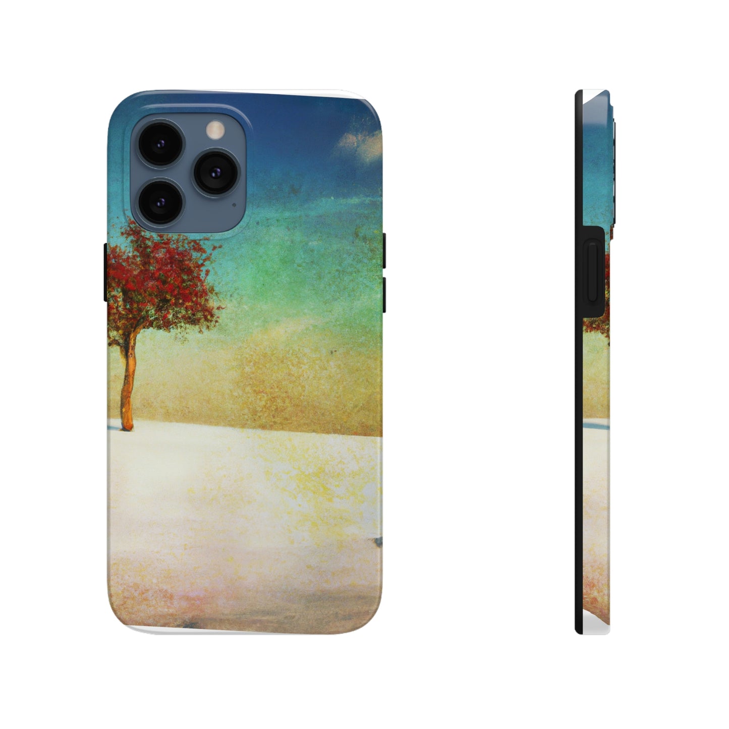 "Alone in the Snowy Meadow" - The Alien Tough Phone Cases