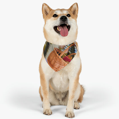 "Picnic de otoño en el bosque" - The Alien Pet Bandana Collar