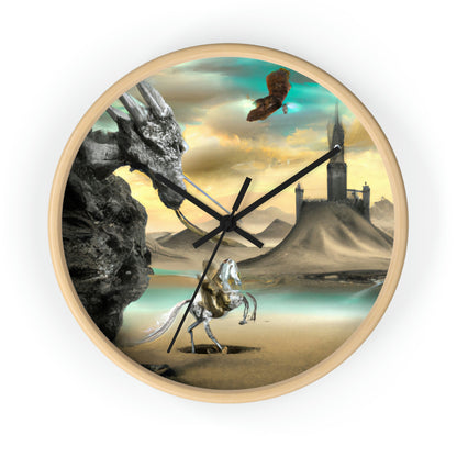 The Knight and the Dragon's Throne - The Alien Wall Clock