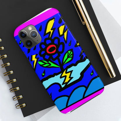 "A Bold Bloom Amidst the Storm" - The Alien Tough Phone Cases