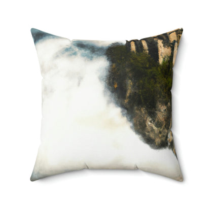 Mystic Castle in the Sky - The Alien Square Pillow