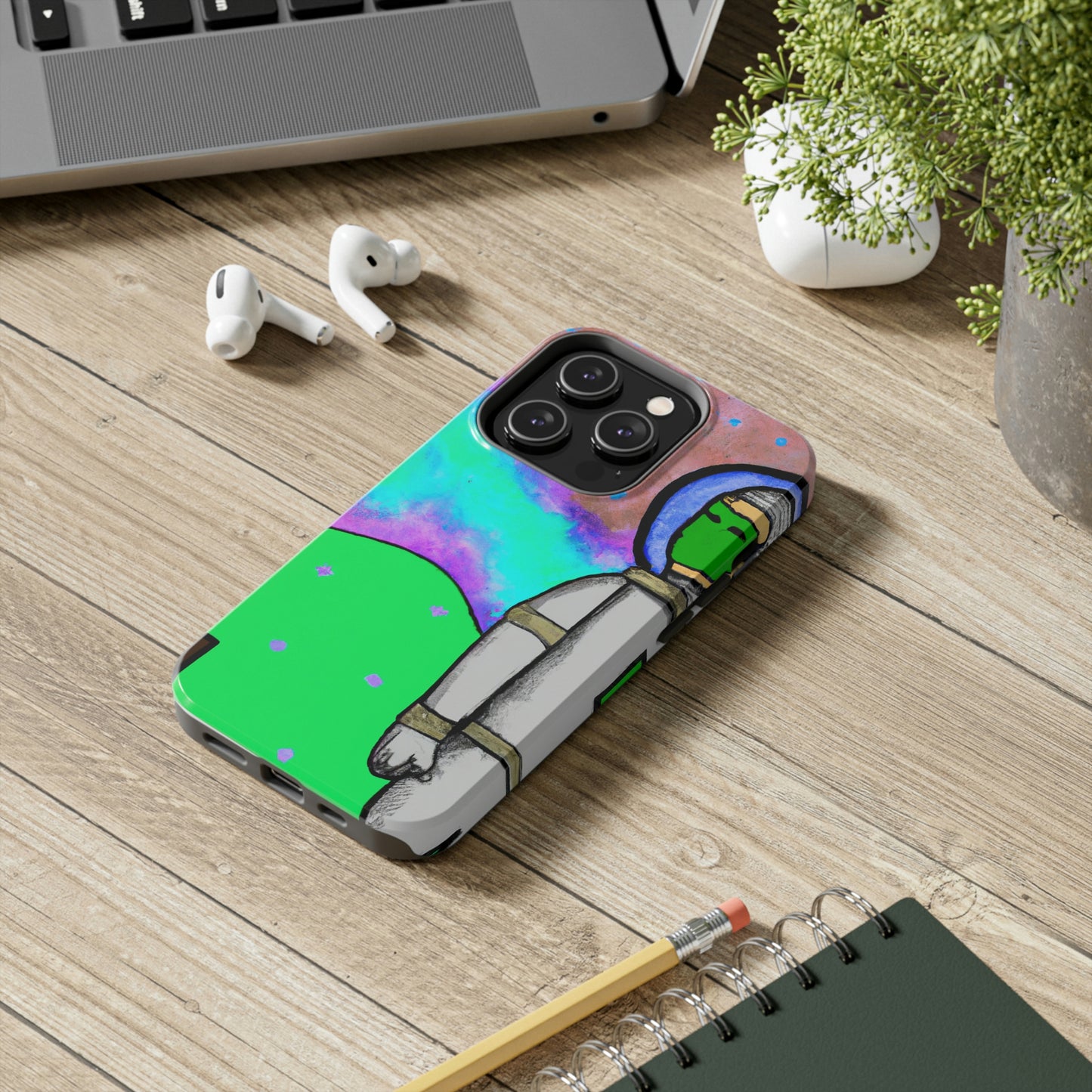 "Alone in the Alien Sky" - The Alien Tough Phone Cases