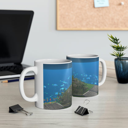 "Aquatheater: Submerged Music and Performance" - The Alien Ceramic Mug 11 oz