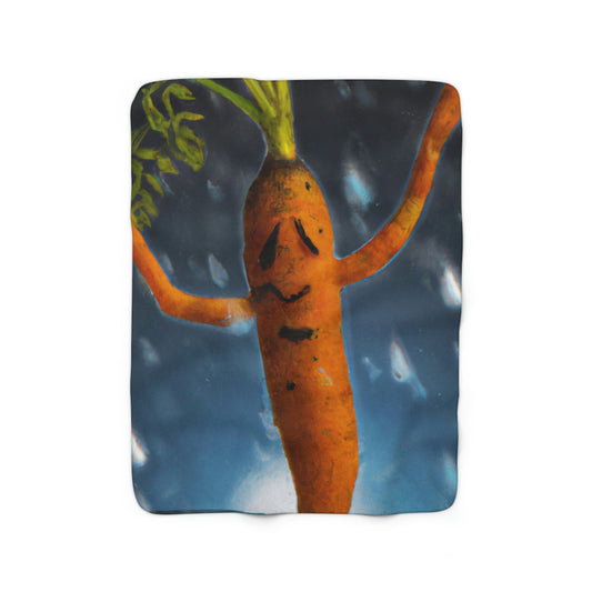 "Jubilant Jig in the Rain" - The Alien Sherpa Fleece Blanket