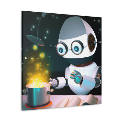 "The Mysterious Dish of the Cosmic Robot Chef" - The Alien Canva