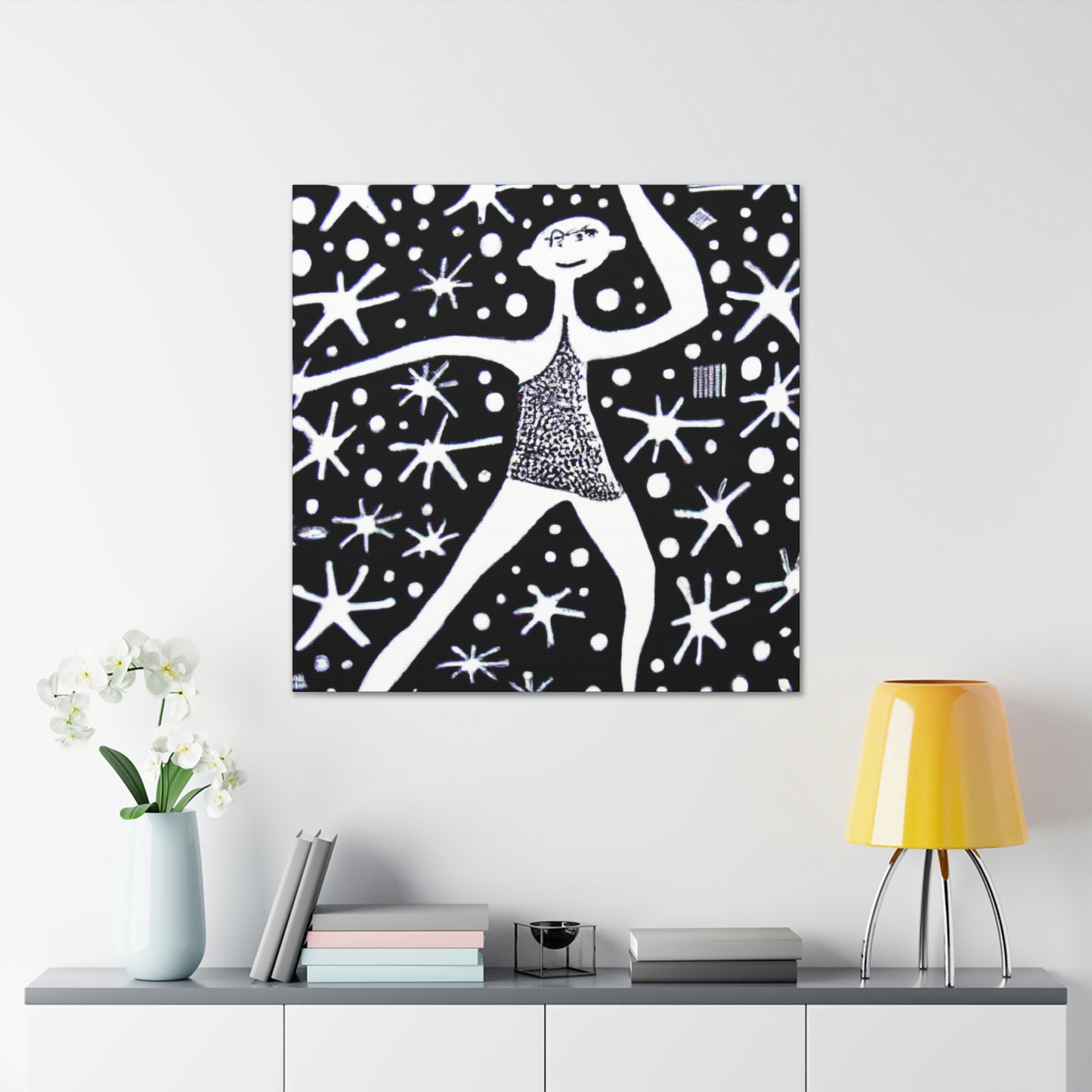 "Bailando entre la luz galáctica" - The Alien Canva