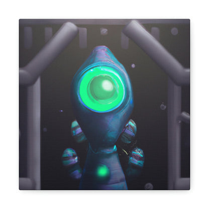 "The Secret Portal Guardian" - The Alien Canva