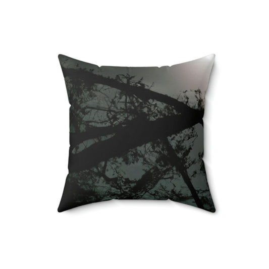 "A Moonlit Mystical World" - The Alien Square Pillow