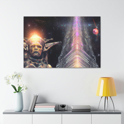 Zarkkoo the Cosmic Painter - Canvas