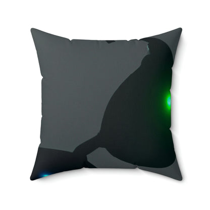 "Schatten der Eindringlinge" - Das Alien Square Pillow