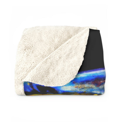 "Abandoned Illumination: A Haunted Carnival". - The Alien Sherpa Fleece Blanket